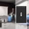 Amerelle Wall Plate, Number of Gangs: 1 gang Stamped Steel, Matte Finish, Black 163TMB - alternate 2